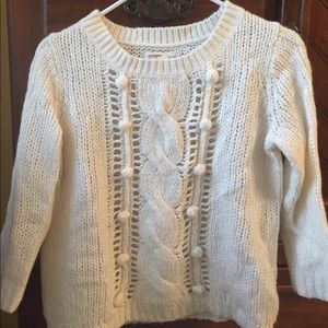 Winter white sweater